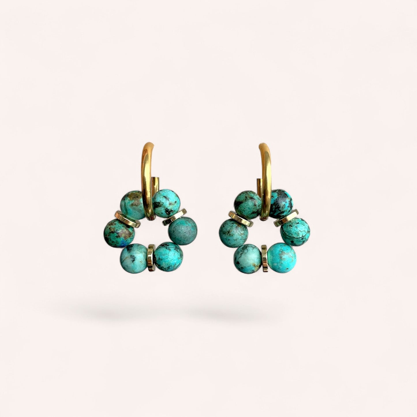 LES BOUCLES LISE - TURQUOISE AFRICAINE