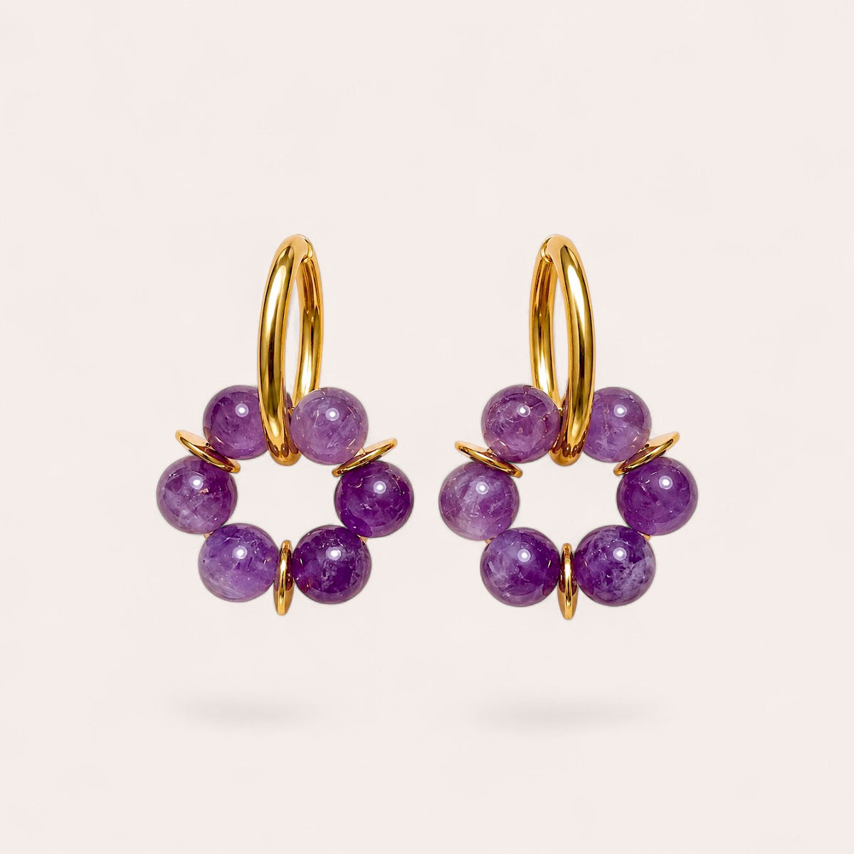LES BOUCLES LISE - AMETHYSTE