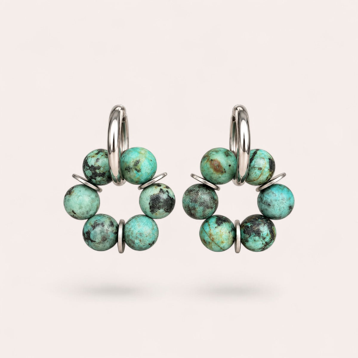 LES BOUCLES LISE - TURQUOISE AFRICAINE