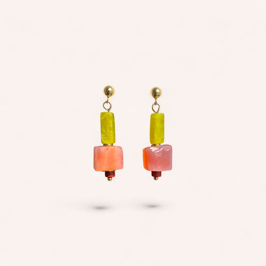 LES BOUCLES ANIA - AGATE & JADE