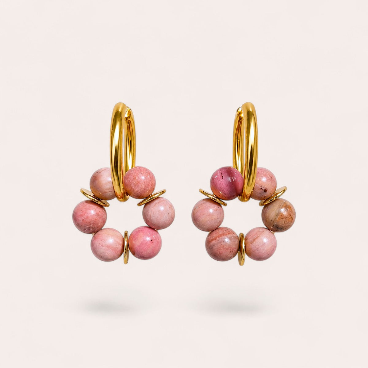 LES BOUCLES LISE - RHODONITE