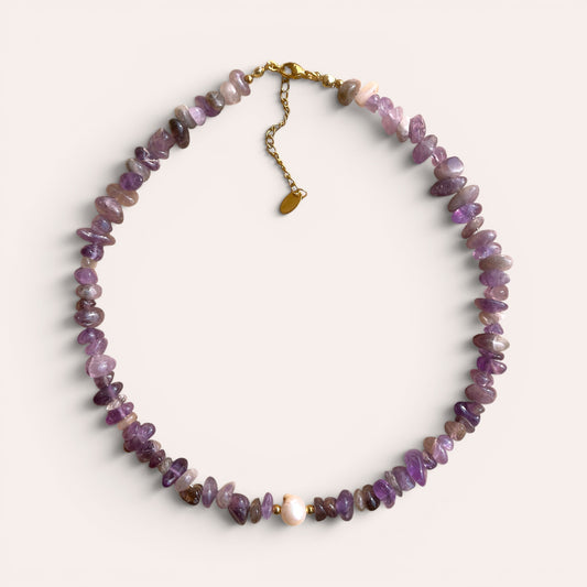 LE COLLIER SAFIA - AMÉTHYSTE