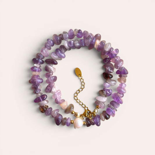 LE COLLIER SAFIA - AMÉTHYSTE