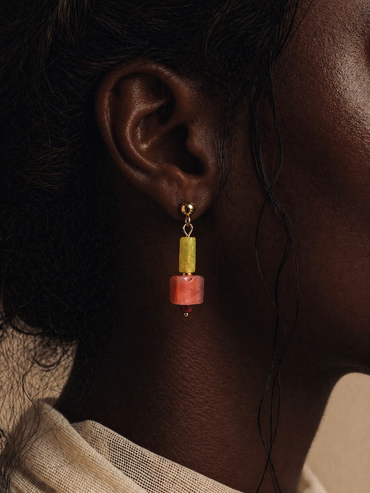 LES BOUCLES ANIA - AGATE & JADE