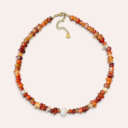 LE COLLIER SAFIA - CORNALINE