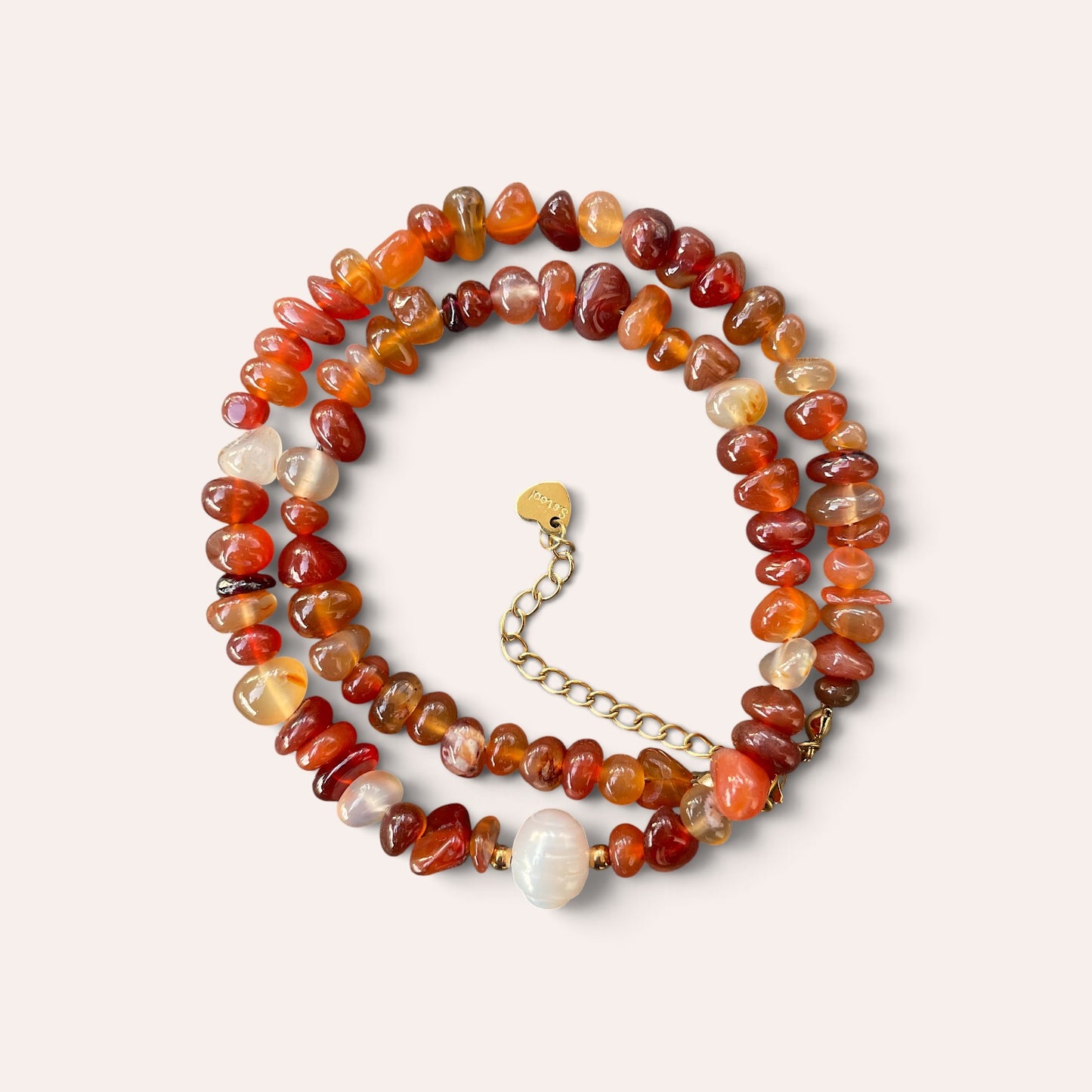 LE COLLIER SAFIA - CORNALINE