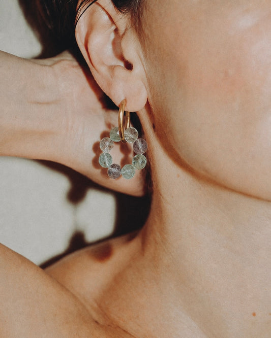 LES BOUCLES LISE - FLUORITE