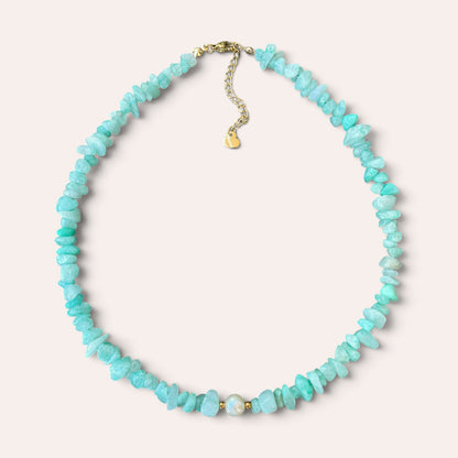 LE COLLIER SAFIA - AMAZONITE
