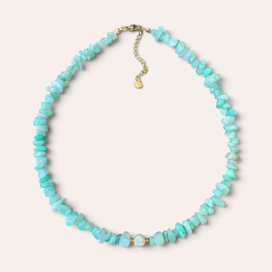 LE COLLIER SAFIA - AMAZONITE