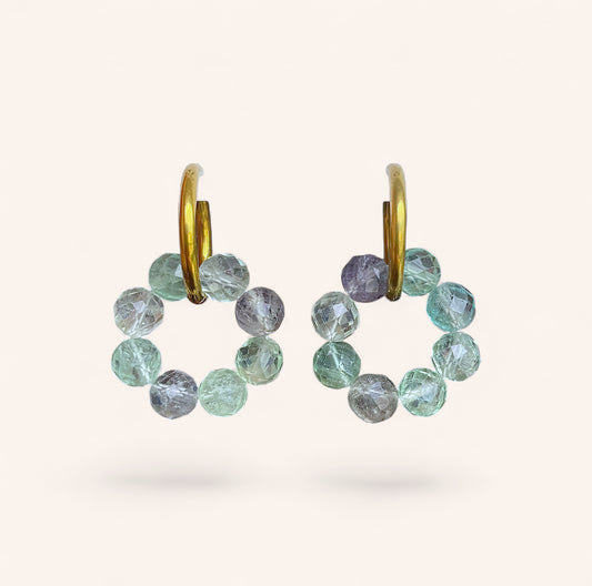 LES BOUCLES LISE - FLUORITE