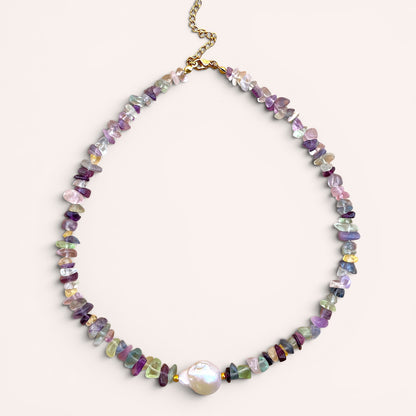 LE COLLIER SAFIA - FLUORITE