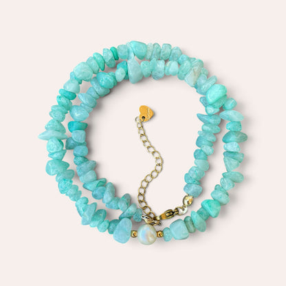 LE COLLIER SAFIA - AMAZONITE