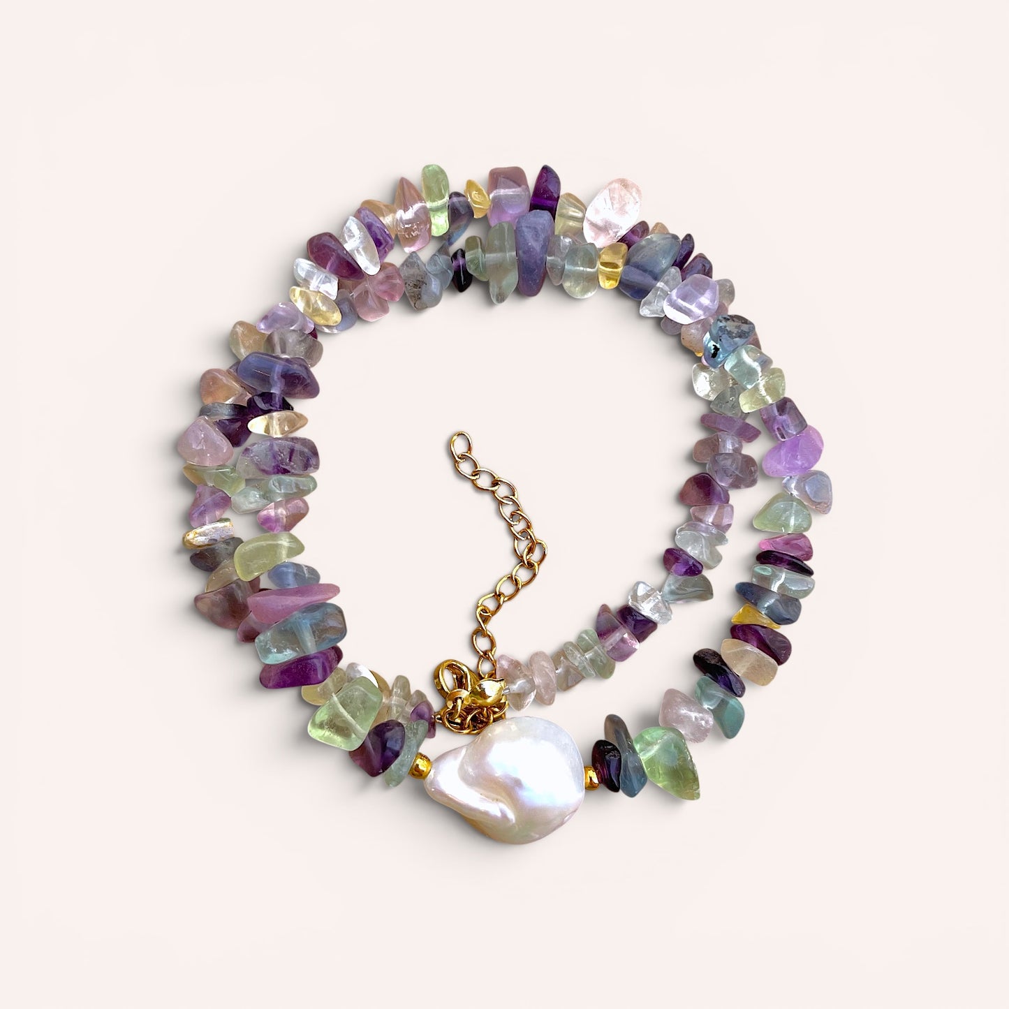 LE COLLIER SAFIA - FLUORITE