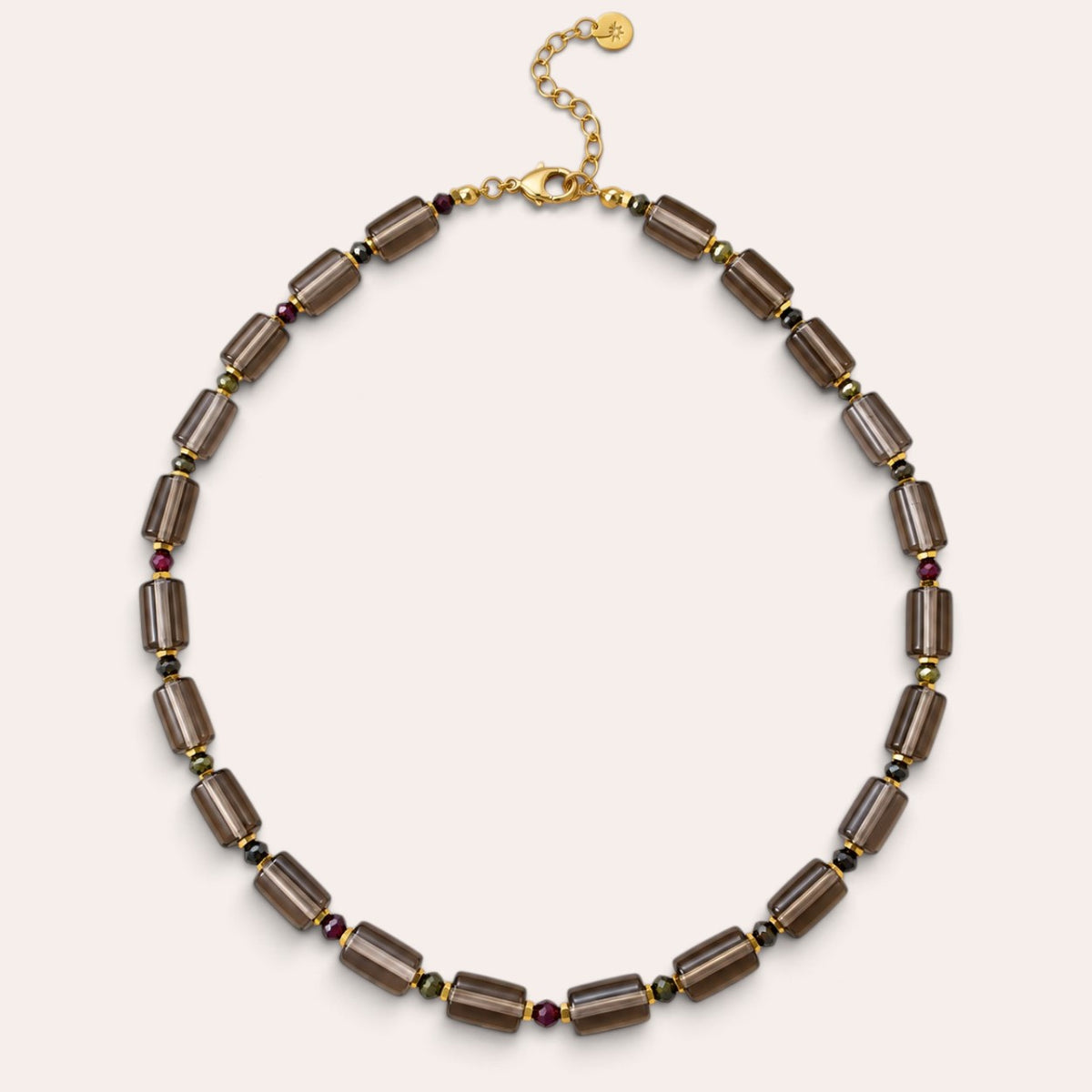 LE COLLIER THEODORA - QUARTZ FUME
