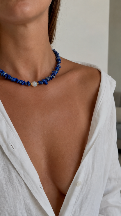 LE COLLIER SAFIA - LAPIS LAZULI