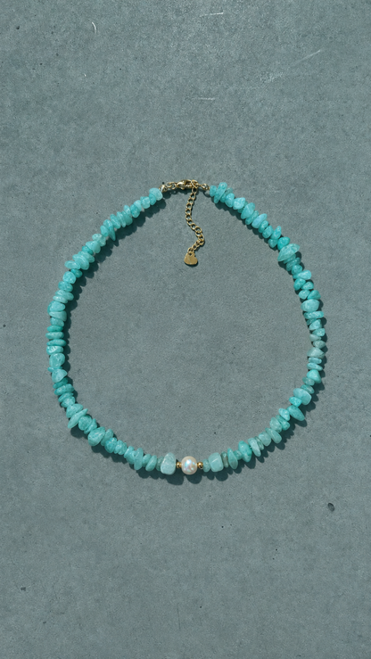 LE COLLIER SAFIA - AMAZONITE