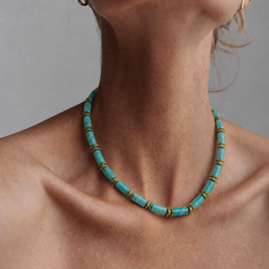 LE COLLIER THEODORA - AMAZONITE