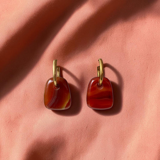 LES BOUCLES COLETTE - CORNALINE