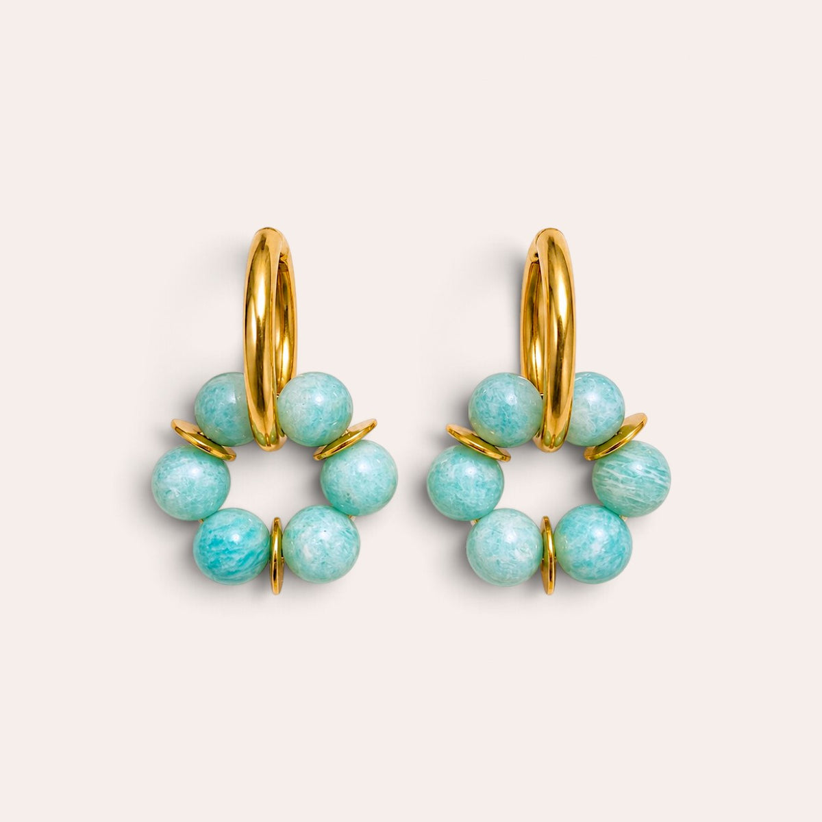 LES BOUCLES LISE - AMAZONITE