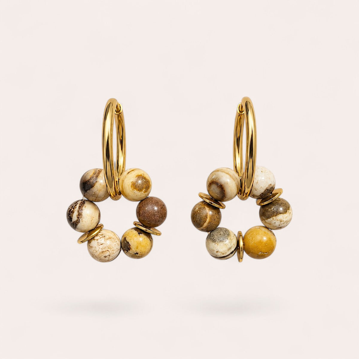 LES BOUCLES LISE - JASPE AUSTRALIEN