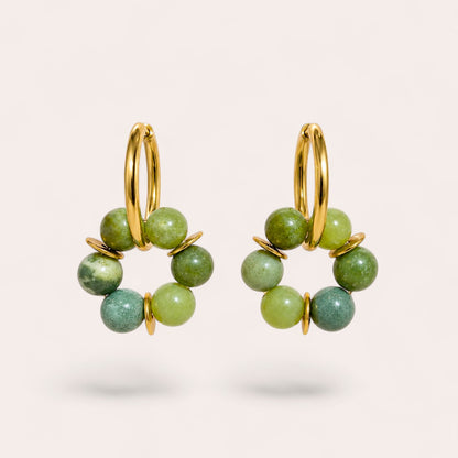 LES BOUCLES LISE - JADE NEPHRITE