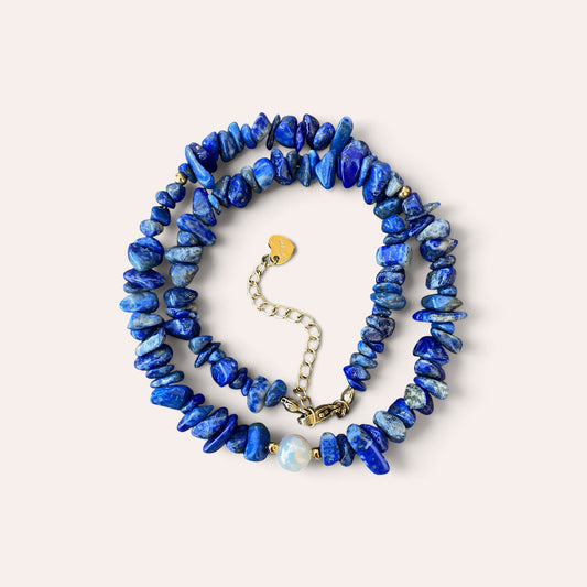 LE COLLIER SAFIA - LAPIS LAZULI